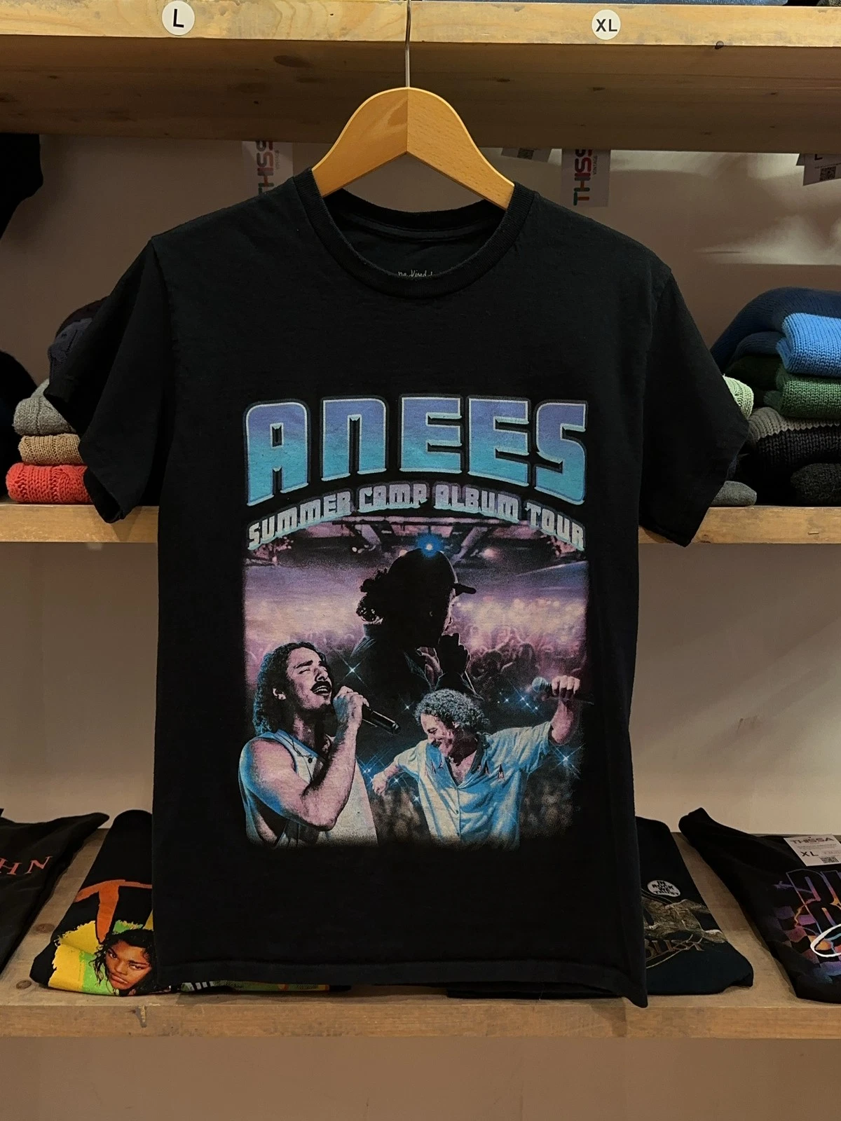 Anees Summer Camp Album Tour T Shirt Black Graphic Band Tee Size S
Opens in a new window or tab