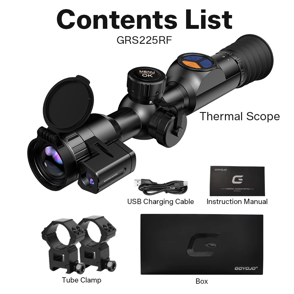 GOYOJO GRS Sereis Thermal imaging Scope 256X192 Resolution for Outdoor Hunting