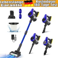 3500W Staubsauger Akku Handstaubsauger Kabellos Beutellos 6-In-1 Wandladestation