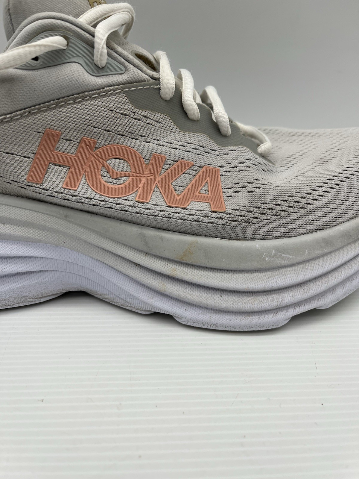 HOKA One Bondi 8 Womens Running Shoe Size US 9.5 Comfort Sneakers No Insoles thumbnail 20