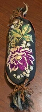 Antique Needlework Embroidery Pincushion Victorian Edwardian Textile