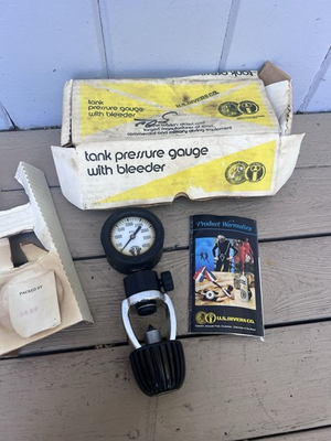 #ad #ad US Divers Aqua Lung SCUBA Regulator 4000 Psi Pressure Gauge Bleeder 7004 $49.99