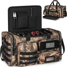 Tactical Pistol Range Bag, Gun Range Bag for Handguns, Shooting Duffle Range Pis