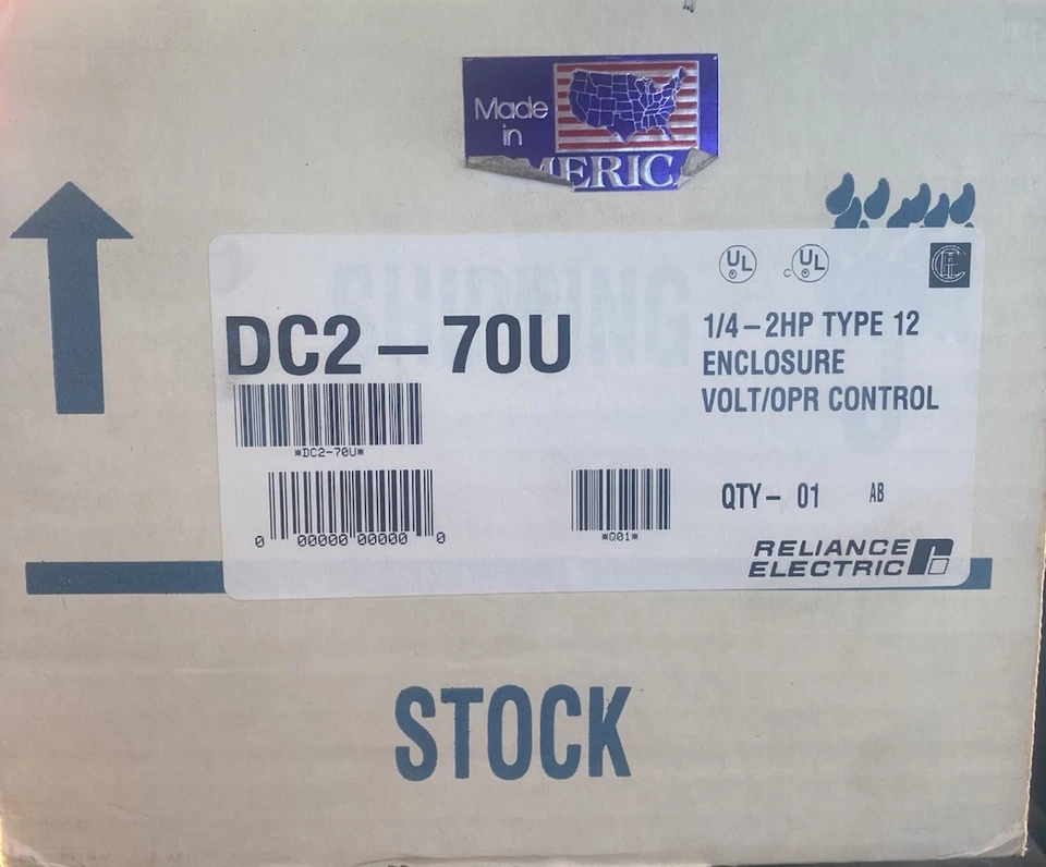 Controlador de motor Reliance Electric DC1-70U DC1 VS Drive DC 90/180VDC 10A 2 hp - Imagem 2 de 2