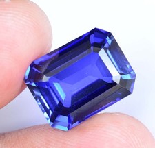 Flawless 12.65 Ct Natural Blue Ceylon Sapphire AGL Certified Emerald Gemstone