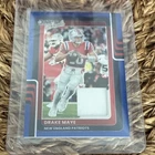 2025 Panini Donruss Optic - Donruss Threads Drake Maye #DTBH-DME Blue HyperPrizm