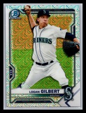 Logan Gilbert Seattle Mariners 2021 Bowman #BCP-58 Chrome Prospects Mojo