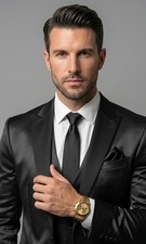 Men Tuxedo Suit 3 Piece Slim Fit Elegant Classy Luxury Wedding Groom Dinner Suit