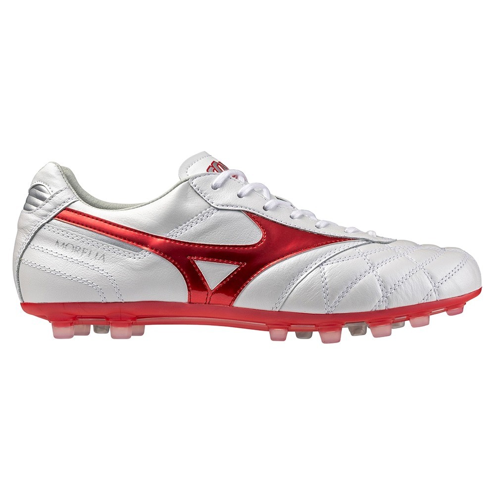 Mizuno Morelia スパイクシューズ ホワイト/レッド28.0cm Mizuno Morelia サッカーシューズ 日本製 ホワイト/レッド
