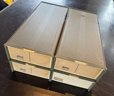 4x Jessops Uniwersalne pudełka do przechowywania magazynków slajdów: 2x 50 tacek na slajdy = 100 zjeżdżalni