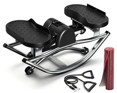 Low-Impact Rocking Steppers for Exercise at Home with Digital Display & Resis...