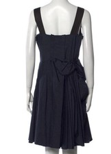 Prada Blue And Black Straps  Bow Dress IT44