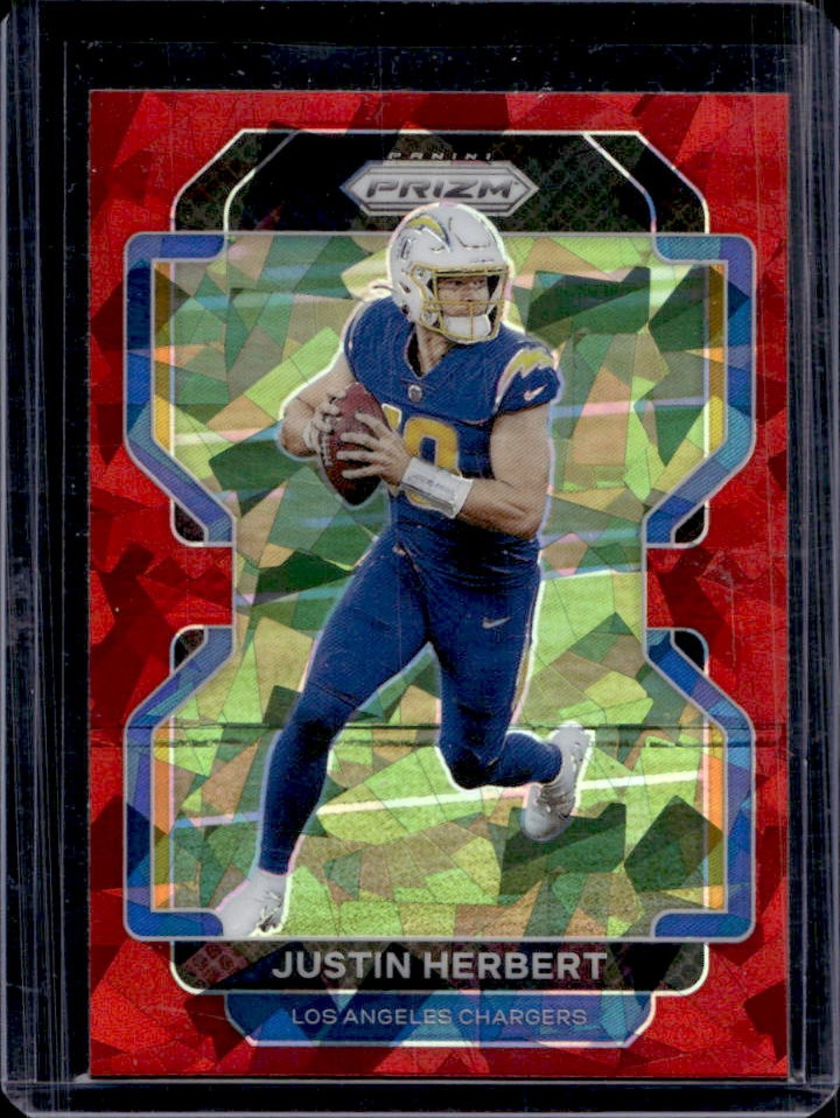 2021 Prizm Justin Herbert Red Ice #169 Chargers