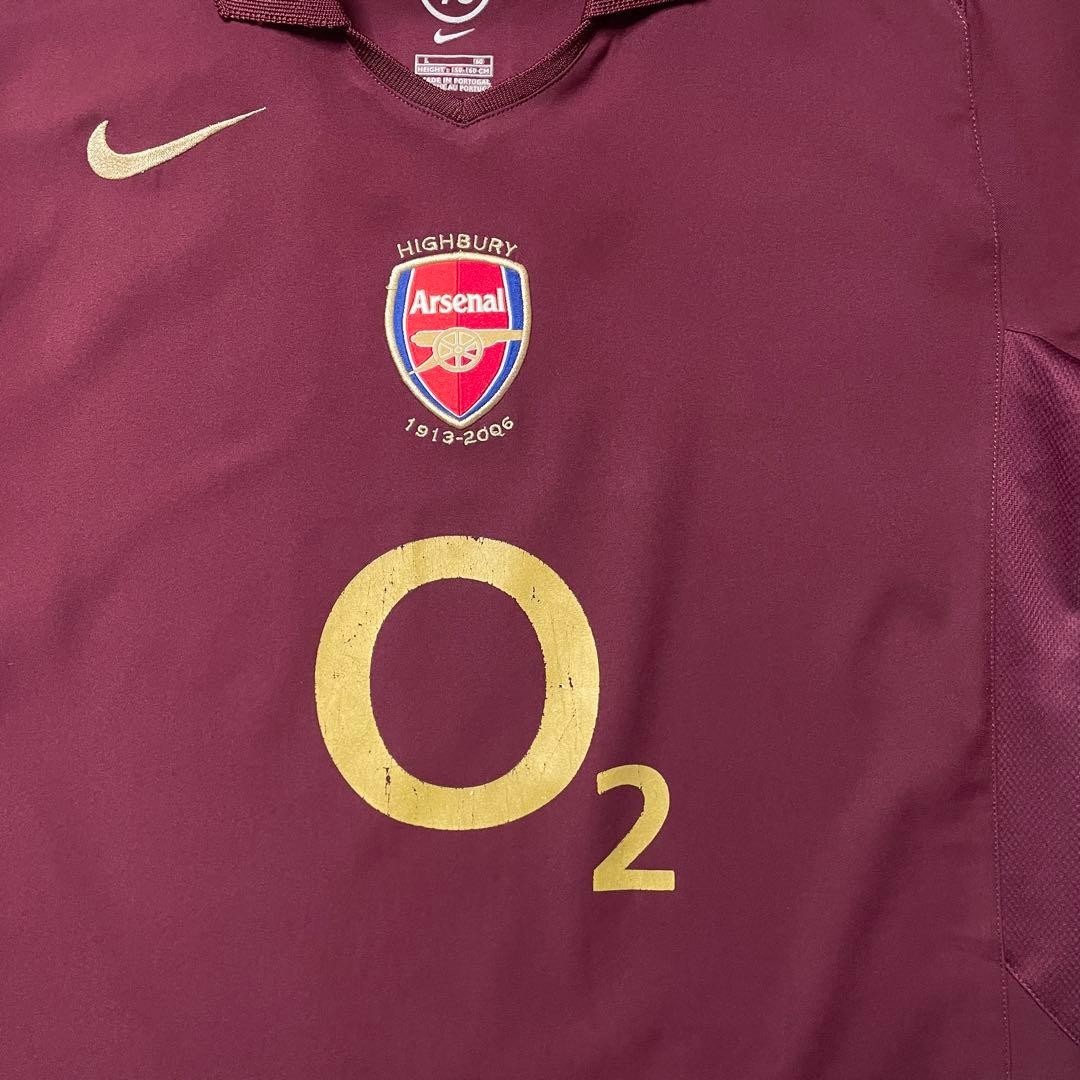 Henry #14 Arsenal 05-06 Home Jersey Nike Last Highbury Size 160