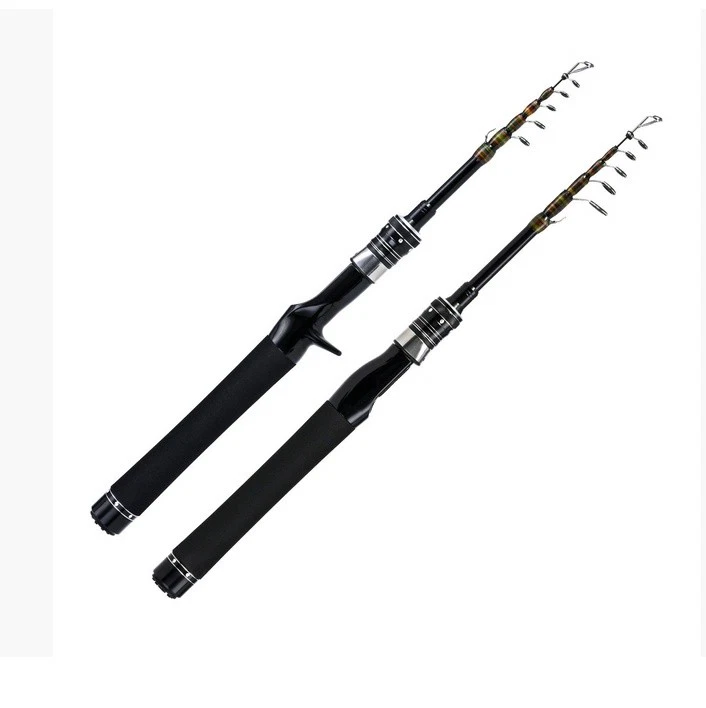 Telescopic Fishing Rod Carbon Fiber Spinning Casting Rod Ultra Light Sensitivit