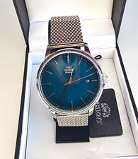 Orient Bambino Automatic Mens Dress Watch Blu...