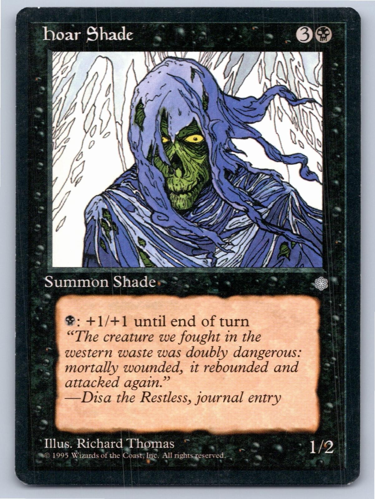 1995 MAGIC: THE GATHERING HOAR SHADE ICE AGE COMMON LP A40573 FREE S&H