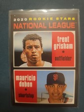 Trent Grisham Jr / Mauricio Dubon 2020 Topps Heritage #116 Rookie Card. rookie card picture
