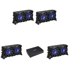 Kicker 4 51MWLE104 - MWE 10-Inch Loaded Premium Marine Sub Encl w/ Passive ...