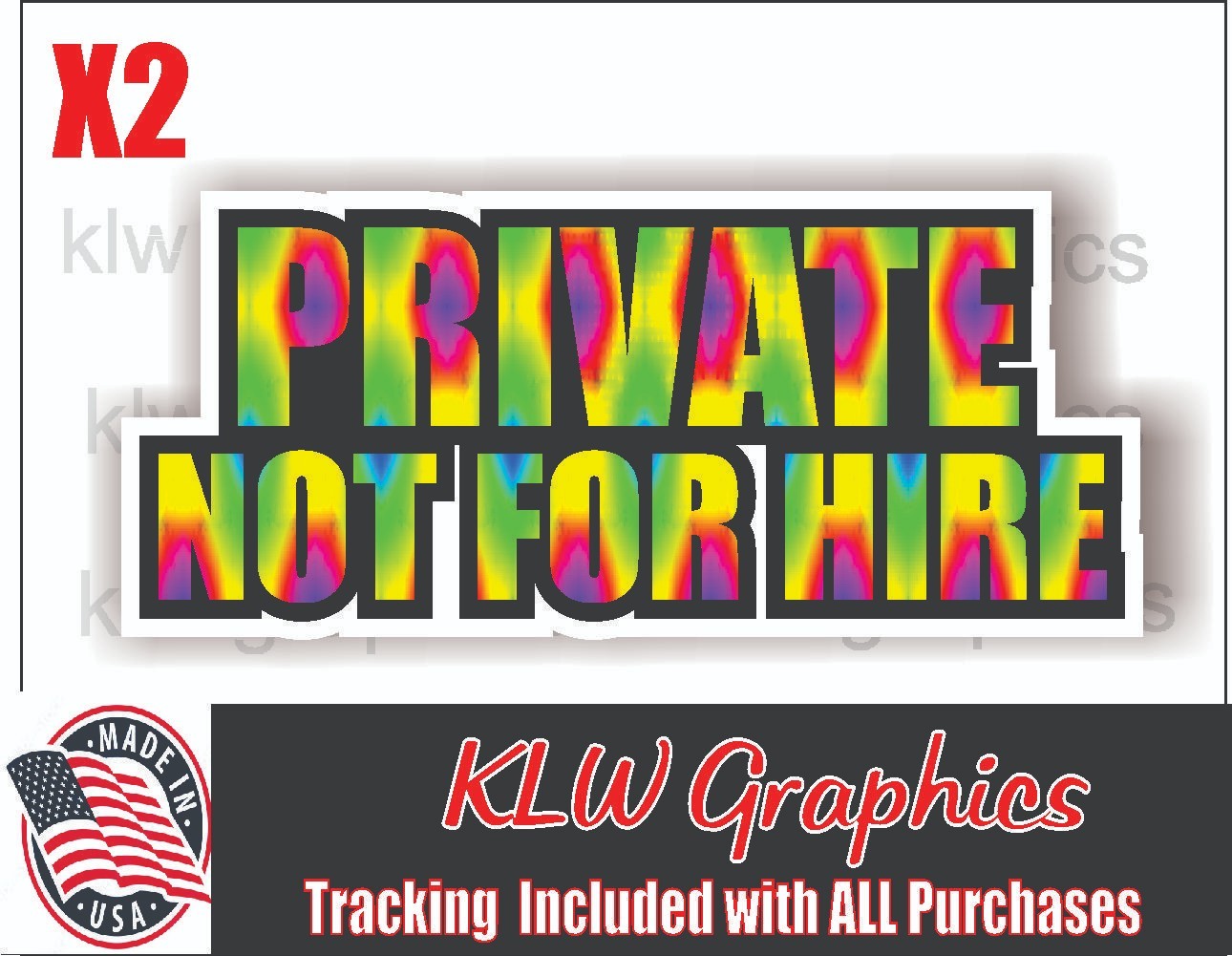 Private Not For Hire Decal Sticker Car Turbo Diesel Truck Trailer - Foto 10