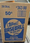 1990 TOPPS WAX BASEBALL CASE — photo 1