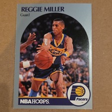 1990-91 NBA Hoops Reggie Miller #135 Indiana Pacers Base Set Basketball Card