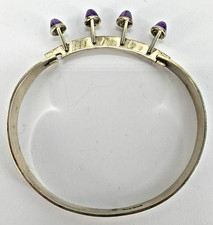 Armreif Designerkunstwerk Kultaseppa Salovaara Finnland Amethyst 813 Silber