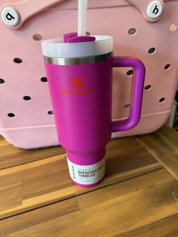 Stanley pink Quencher tumbler with handle, 40 oz. Brand new with tags.  