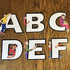 Vtg 90s Alphabet Letters ABC Bulletin Board Set Kids Classroom Homeschool
