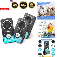 Wireless Intercom System for Home Business Long Range 8 Volume Levels 3 Pack