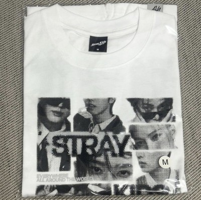 Stray Kids RUN IT Japan POP UP Limited Photo T-shirt WHITE M size