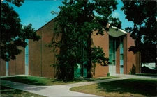 Monroe Auditorium Lenoir Rhyne College Hickory NC Vintage Postcard Unposted