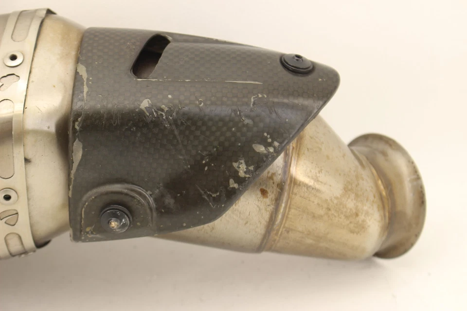 Ducati Hyperstrada 2013 fabricante original Termignoni tubo de escape silenciador lata antideslizante titanio Foto 2 de 4