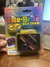 Lite Brite Keychain Fun 4 All Yellow NEW Sealed Vintage Hasbro Toy NIP