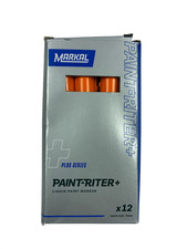 Markal Paint-Riter Plus Series Liquid Paint Marker Orange X12 3mm
