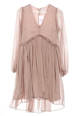 H&M Empirekleid Damen Kleid Gr. DE 36 pink Casual-Look