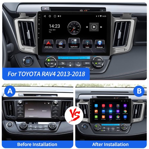 Apple Carplay Car Stereo Radio Android 14 WiFi For 13-2018 Toyota RAV4 JBL Audio - Picture 4 of 12