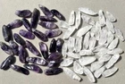 1/2 lb Bulk Amethyst & White Quartz Crystal Collection Assorted Points 50-60pcs