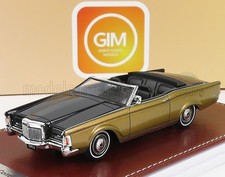 1971 Lincoln Continental Mark III Convertible Black/Gold in 1:43 scale by GIM
