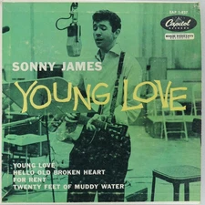 SONNY JAMES Young Love CAPITOL EAP 1-827 VG 45rpm 7" 1957 Country