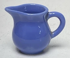 Homer Laughlin 1940's HARLEQUIN Miniature Individual Creamer Pitcher Mauve Blue