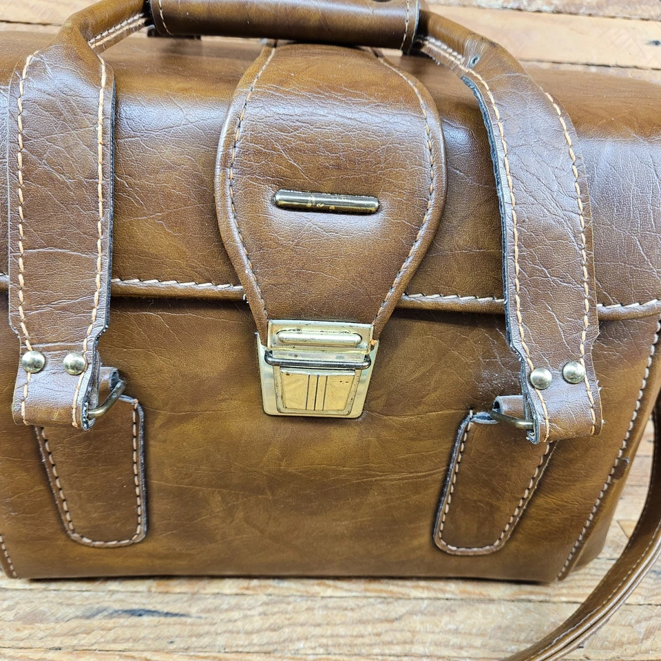 Bolso retro vintage para cámara fotográfica Coast Slr-1400 años 70 marrón fotografía hombro Foto 3 de 4