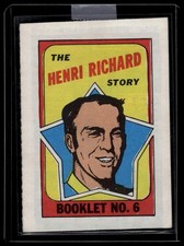 1971-72 O-Pee-Chee #6 Henri Richard Pee-Chee - Booklets