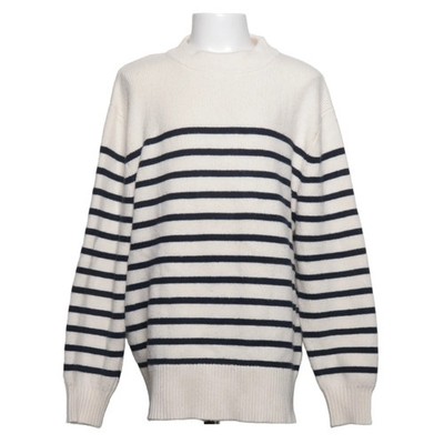 Zara, Strickpullover, Größe: 140, Weiß/Blau #6xG