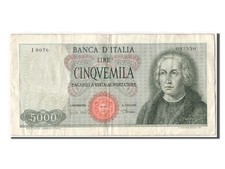 [#303715] Banknote, Italy, 5000 Lire, 1968, 1968-01-04, AU