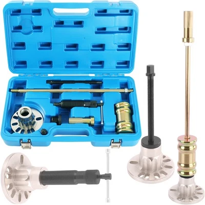 TECPO JUEGO DE HERRAMIENTAS EXTRACTOR DE COJINETE DE RUEDA 3 EN 1 CUBO DE RUEDA COCHE EJE DE TRANSMISIÓN JUEGO EXPRESADOR