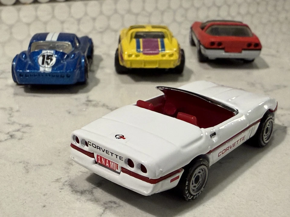 1985 VINTAGE MATCHBOX CORVETTE COLLECTION, 4 CARS, RARE - Image 4 of 4