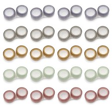 20 Pack Clear Contact Lens Case 5 Colors Leak-Proof Bulk Contact Cases Contac