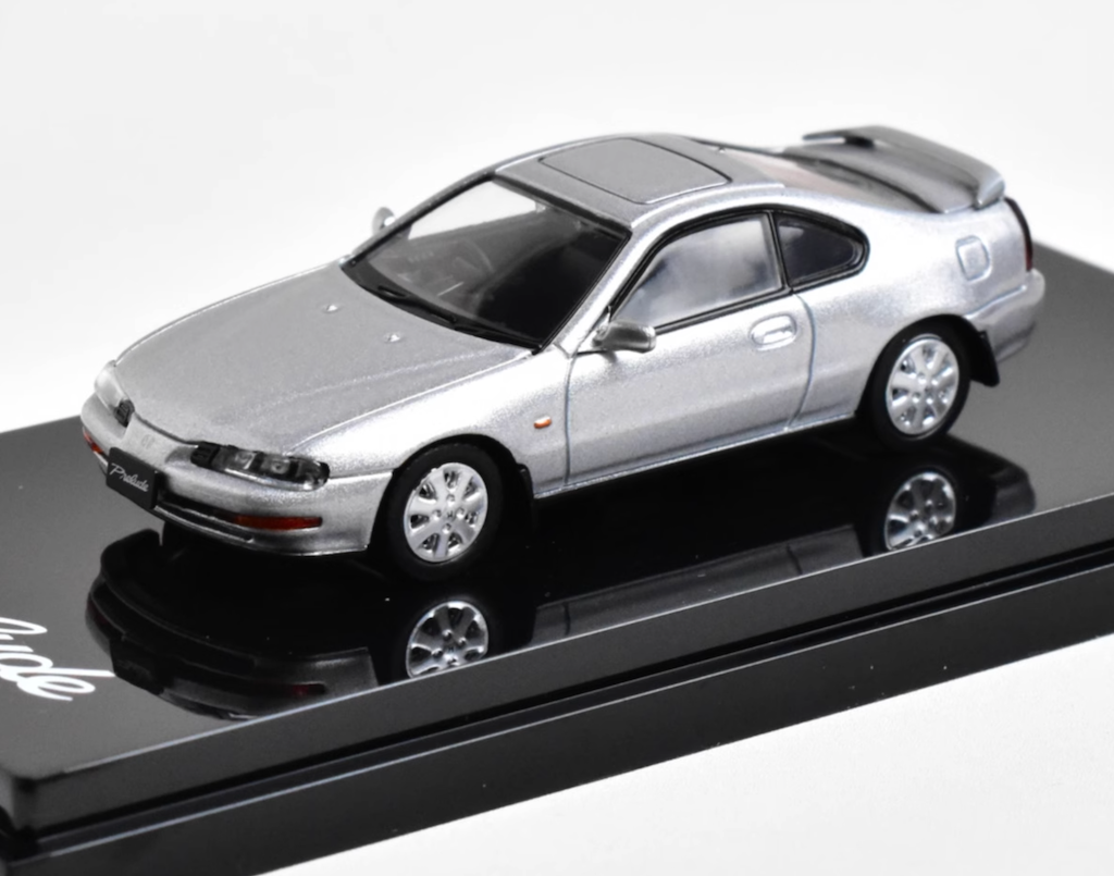 BN Hobby 1:64 Silver Honda Prelude Early Coupe Diecast Metal Sports Car