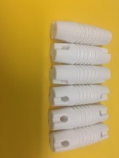 6 Pak White Nylon Dog Bone Antenna Insulators For Ham Radio/ Shortwave